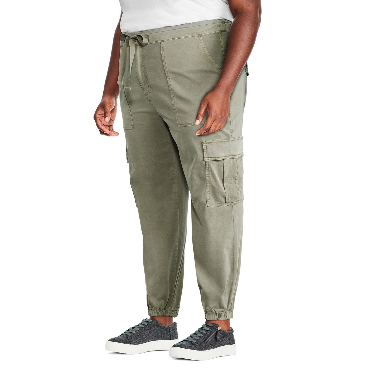 Devil Men's & Boy's Relaxed Fit Cotton Cargo Jogger Jeans Pants-Beige