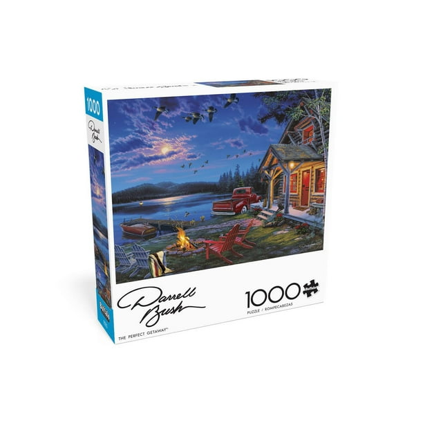 Buffalo Games - Darrell Bush - Seaside Escape - 1000 Piece Jigsaw Puzzle  for Adults Challenging Puzzle Perfect for Game Nights - 1000 Piece Finished