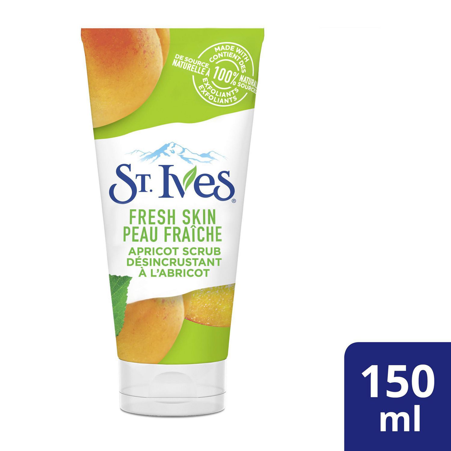 Скин скраб. Фреш скин. St. Ives Fresh Skin Apricot Scrub, 150 ml. St Ives. One Apricot.