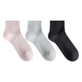 thumbnail image 1 of Secret® Bamboo Ribbed Anklet 3pk, 1 of 2