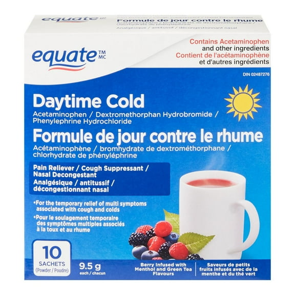 Equate Daytime Cold 10ct Berry Infused with Menthol and Green Tea Flavours