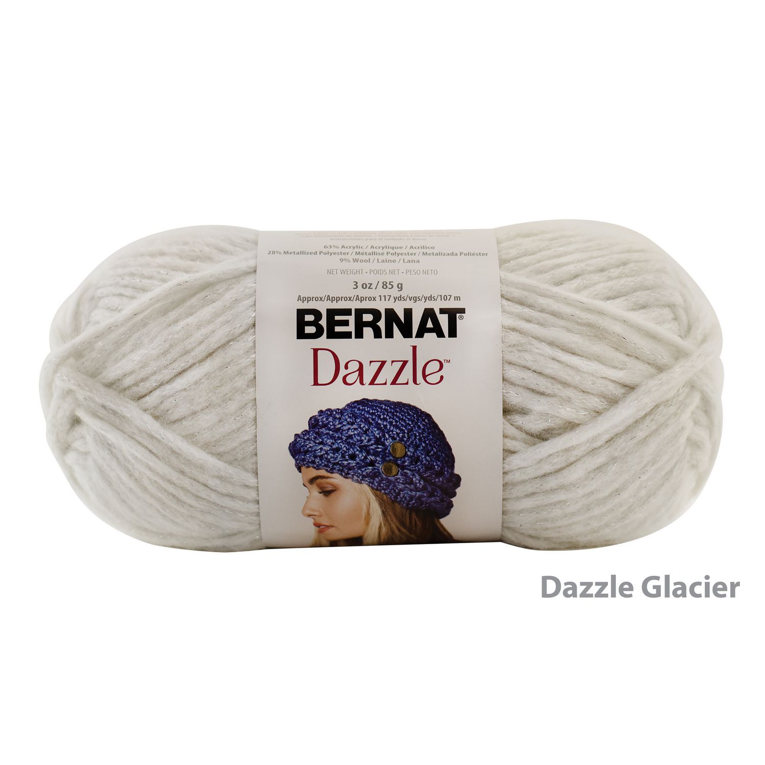 BERNAT DAZZLE YARN (85G/3OZ), GLACIER Walmart Canada