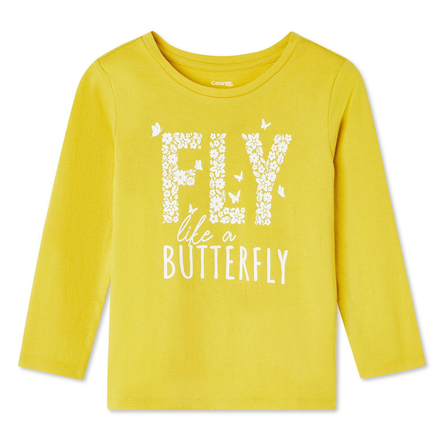 George Toddler Girls Long Sleeve Tee Sizes 2T 5T