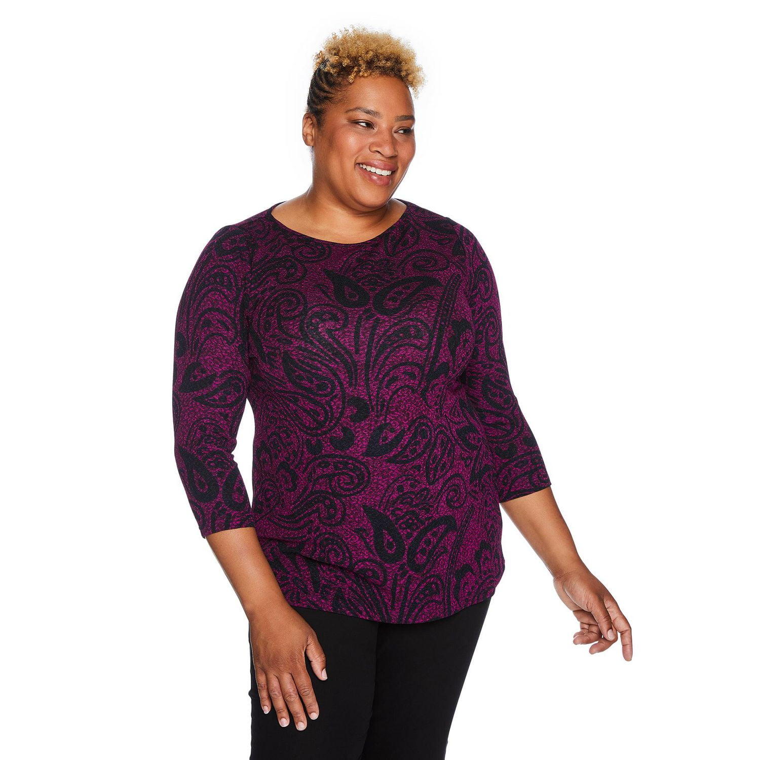 Penmans Plus Women's Boat Neckline Top