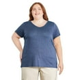 thumbnail image 1 of George Women's Plus V-Neckline Tee, 1 of 6