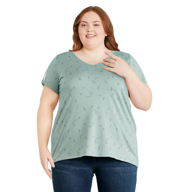 George Women's Plus V-Neckline Tee