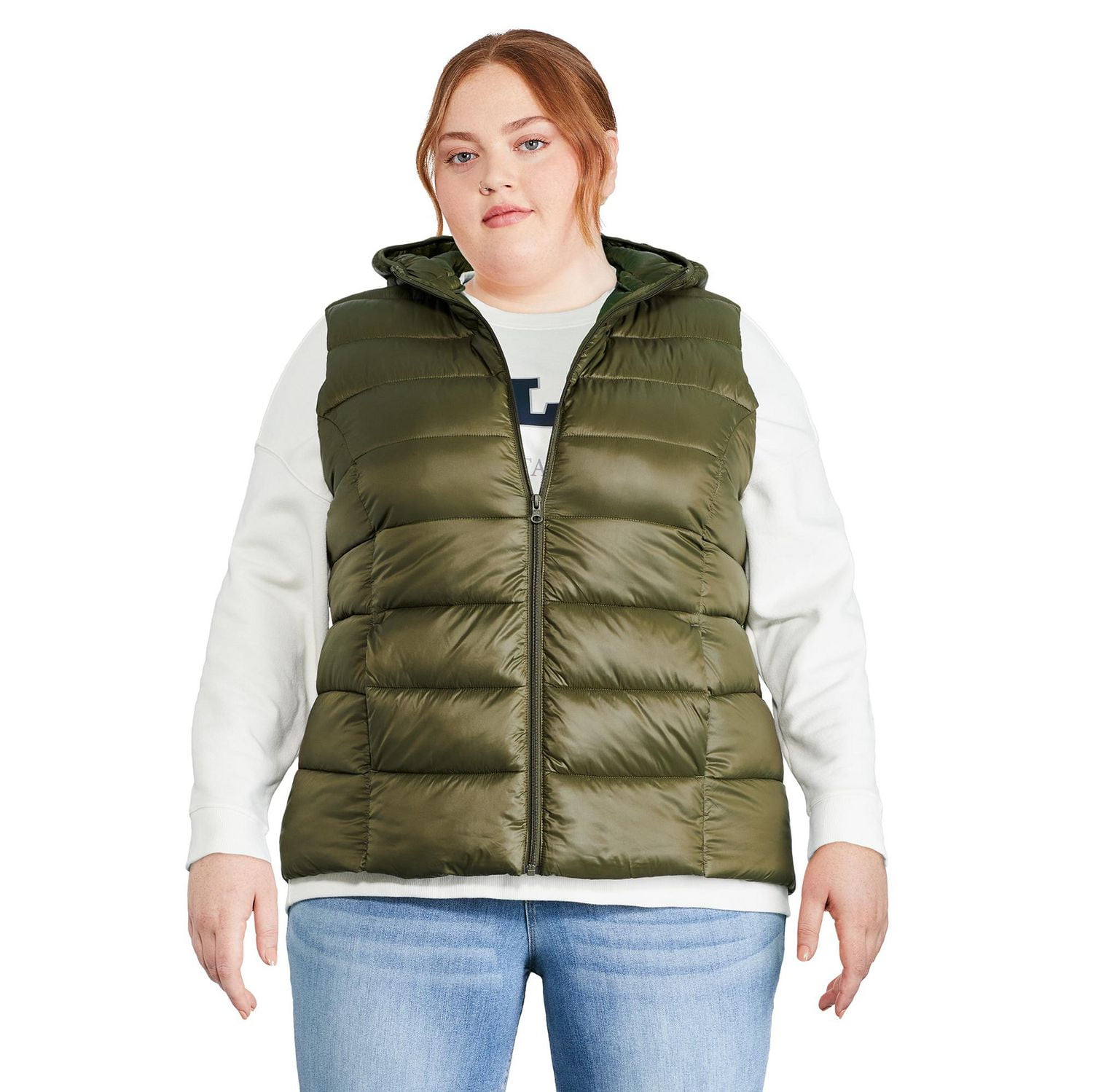 George Plus Women's Puffer Vest, Sizes 1X-4X
