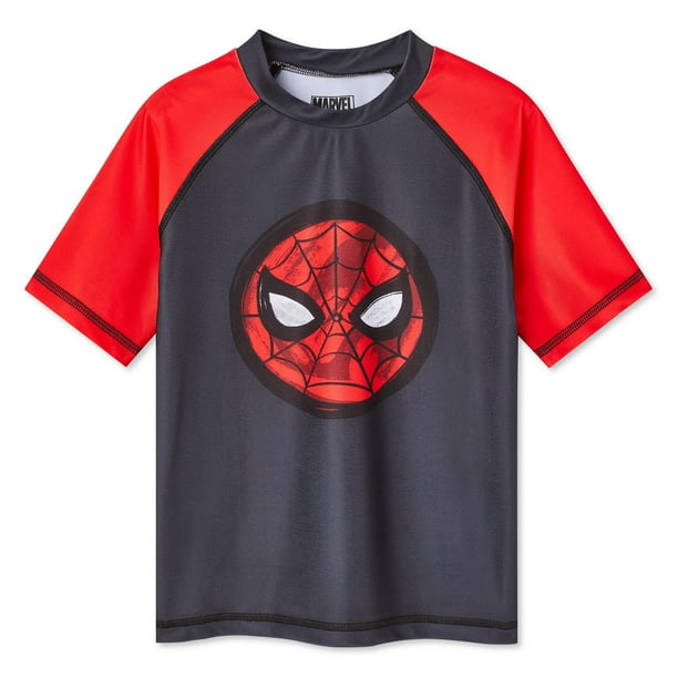 Maillot de bain anti-UV Marvel Spider-Man pour garçons Tailles XS-L