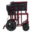 thumbnail image 2 of Drive Medical Red Bariatric Heavy Duty Transport Wheelchair, 2 of 2