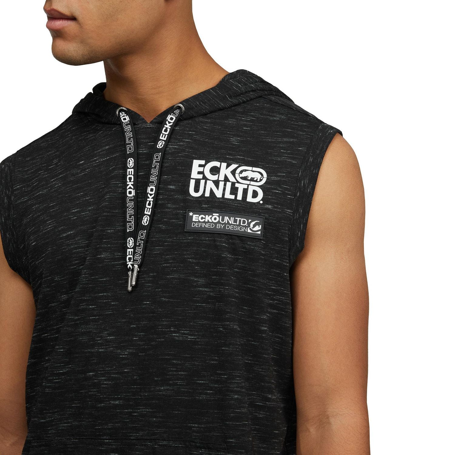 Sweat à capuche Ecko sans manches avec logo pour hommes