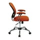 Chaise de bureau Juliana, siège en tissu maillé orange – image 2 sur 3