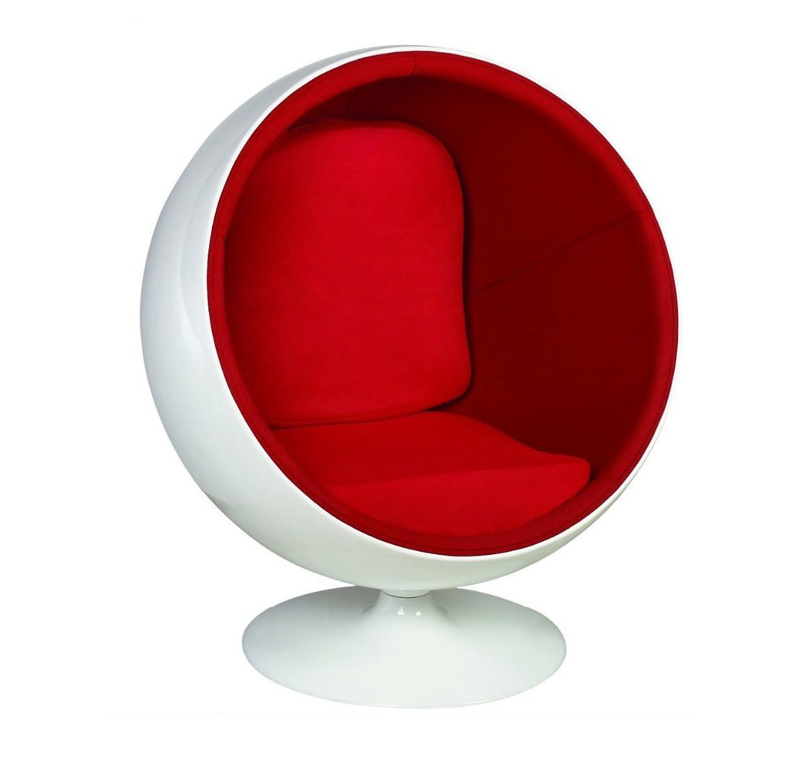 Plata Decor Import Mini ball chair for kids in red