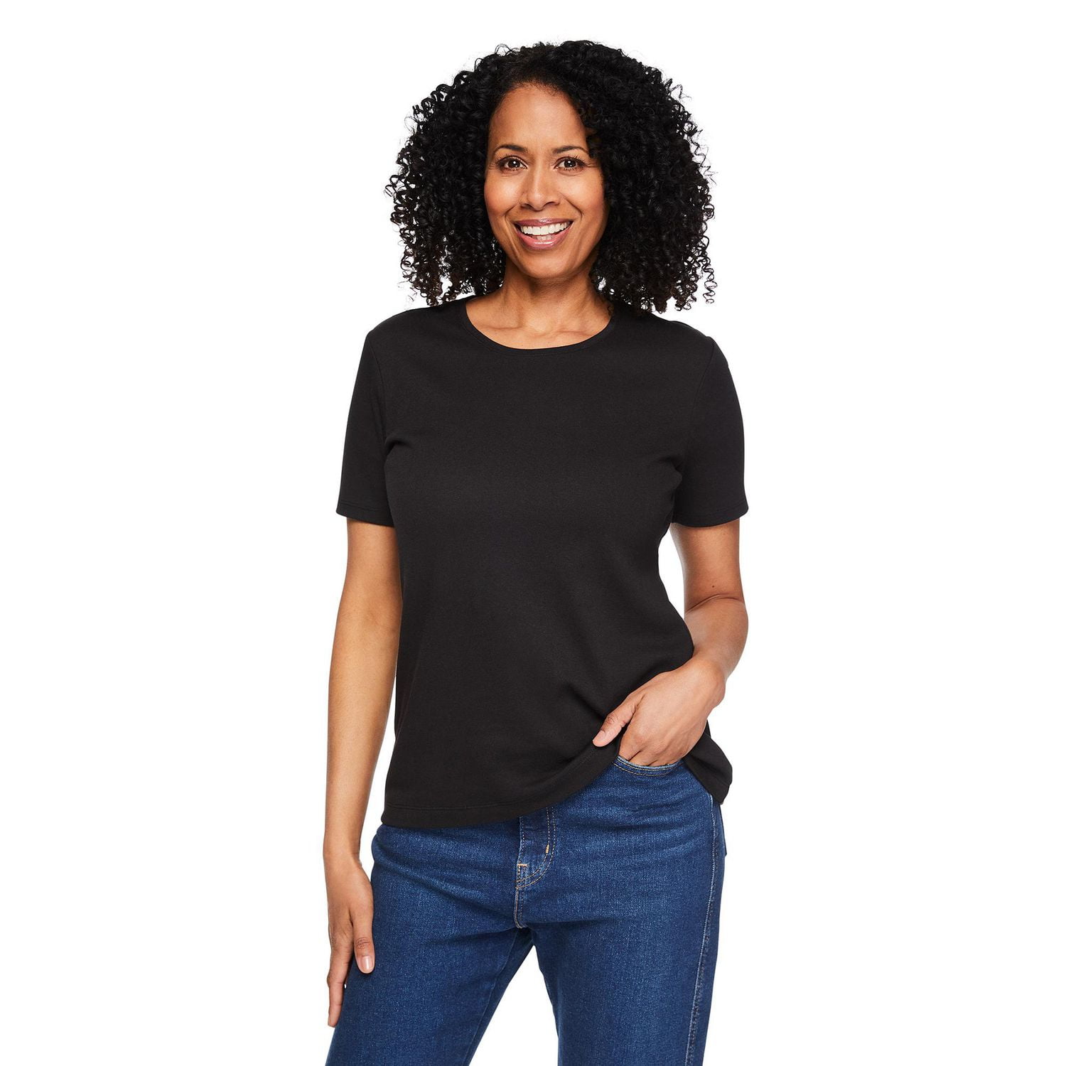 T-shirt à encolure ras du cou Iyla pour femmes