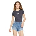 thumbnail image 1 of No Boundaries Women's Rib Baby Tee, 1 of 6
