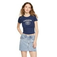 thumbnail image 1 of No Boundaries Women's Rib Baby Tee, 1 of 6