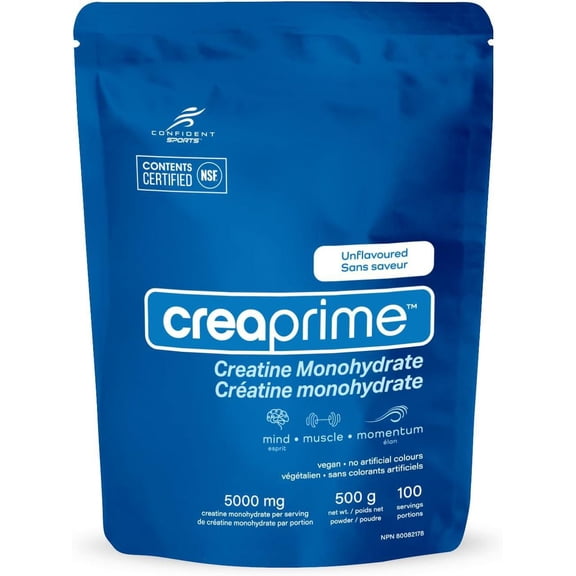 Confident Sports CreaPrime Créatine, 100 portions