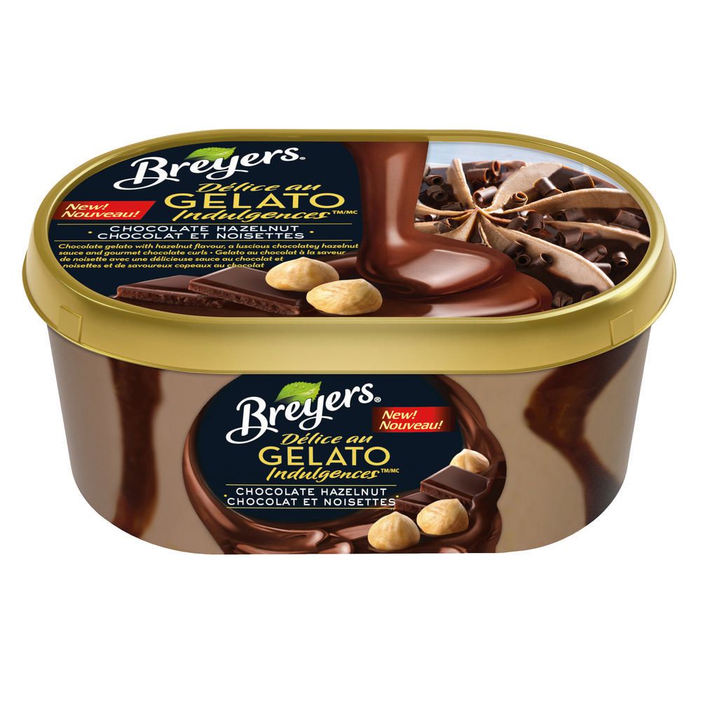 Breyers Gelato Chocolate Hazelnut Frozen Dessert 842 ml - Walmart.ca