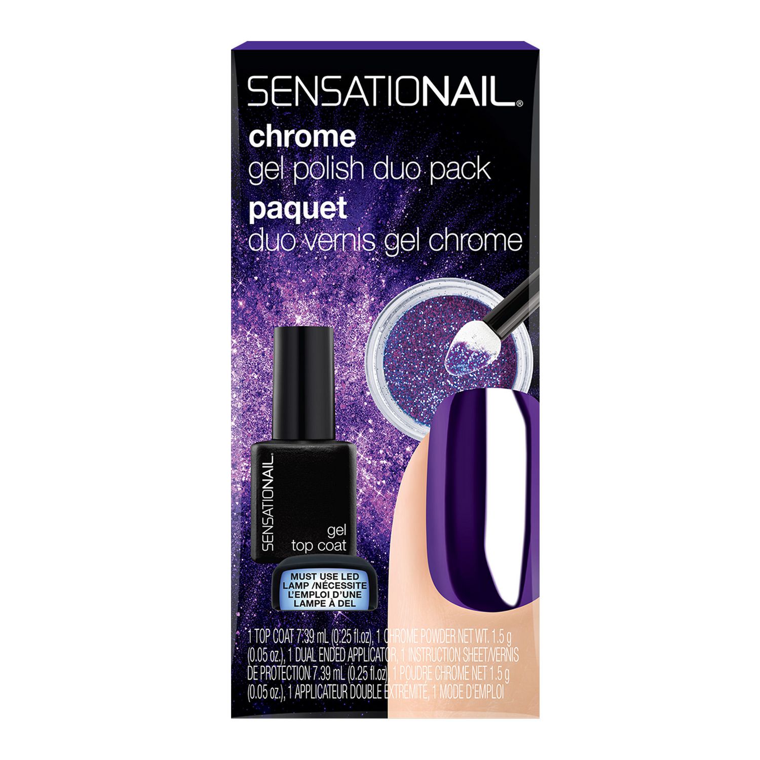 SensatioNail Chrome Gel Polish Duo Pack Walmart Canada