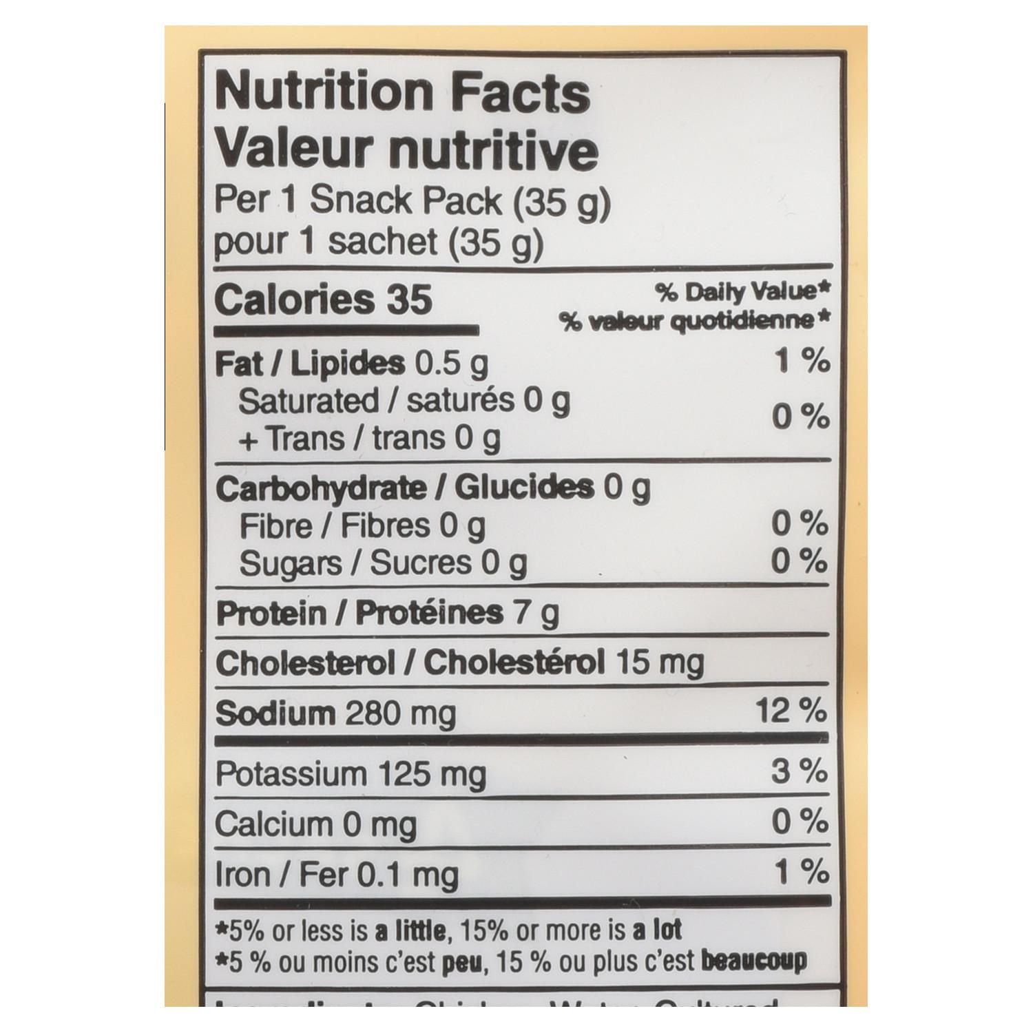 Sachets-collations de Poitrine de poulet rôtie au four Natural Selections Maple Leaf