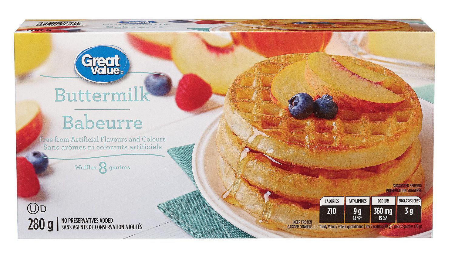 Great Value Buttermilk Waffles | Walmart Canada