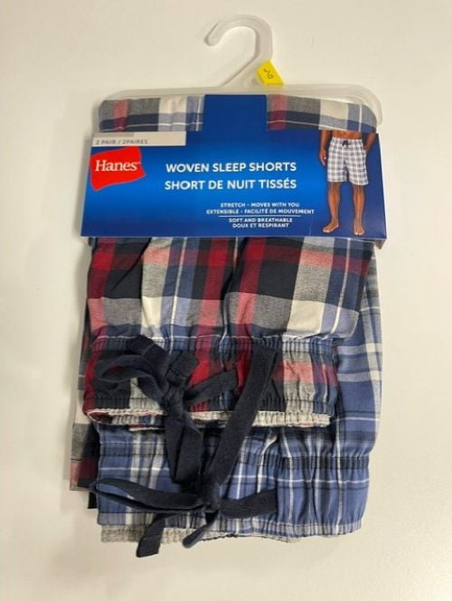 Hanes Mens 2pk Sleep short