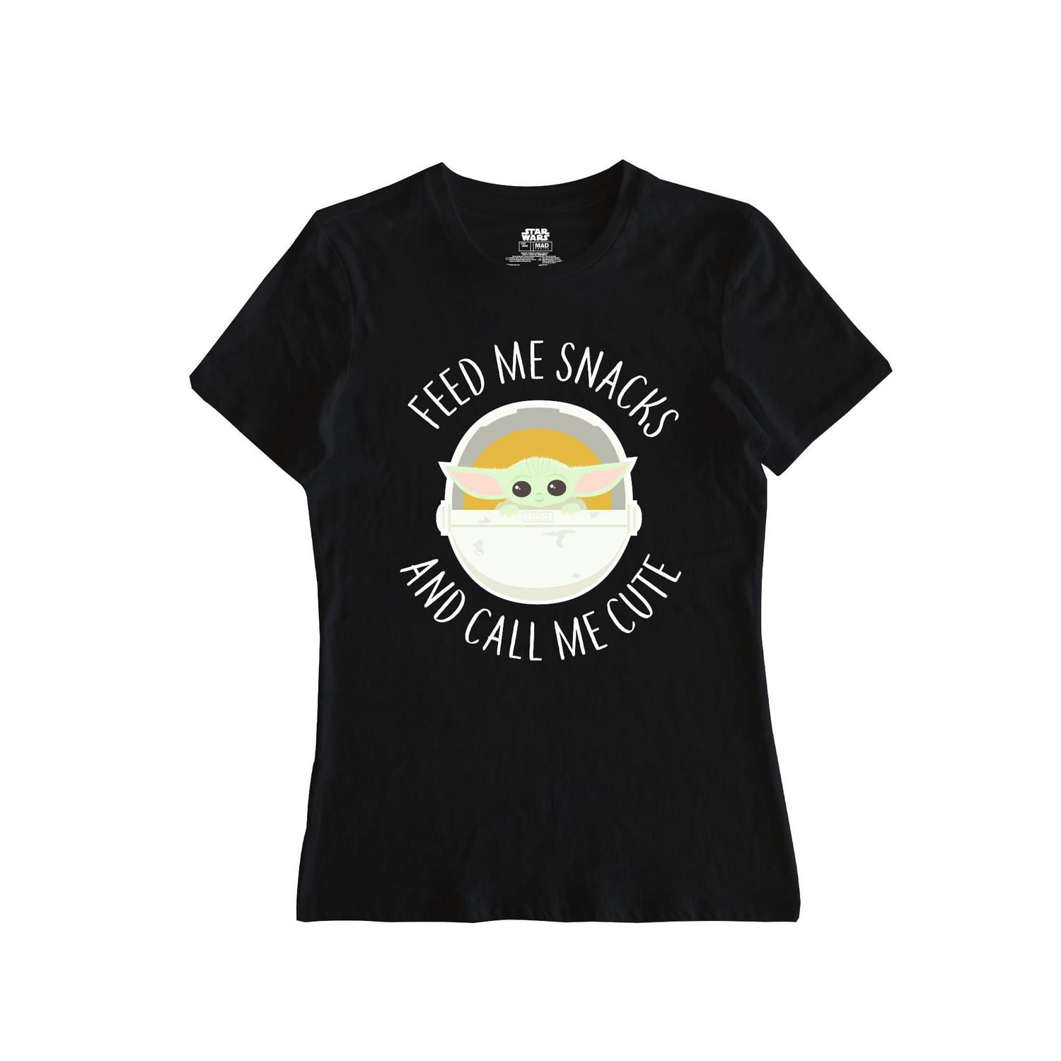 T-shirt à manches courtes pour femmes Star Wars The Mandalorian The Child Snacks