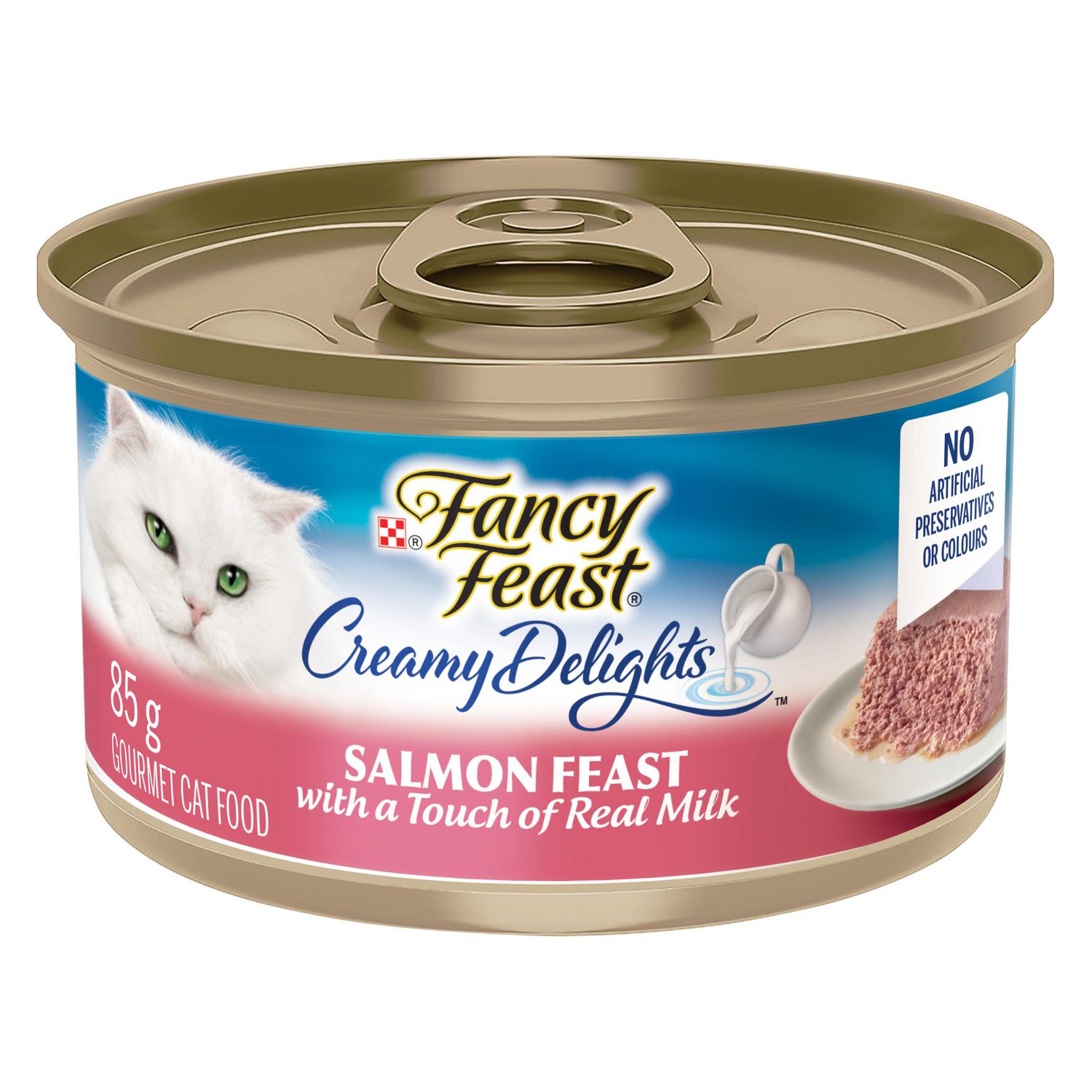 Indulge In Feline Delights: Creamy Delights Salmon For Refined Palates