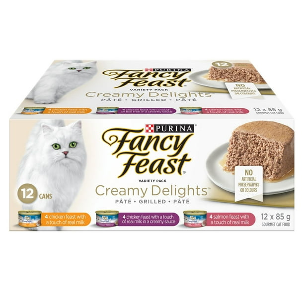 Fancy Feast Creamy Delights Variety Pack, Wet Cat Food 12 X 85g, 12 X
