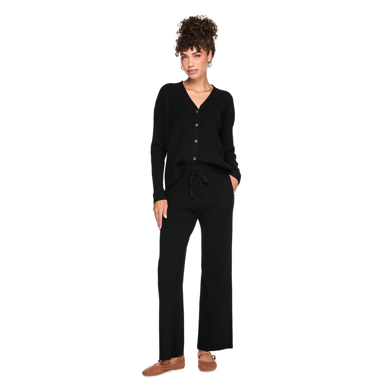 Pantalon de survêtement côtelé George pour femmes