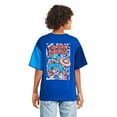 thumbnail image 2 of Marvel Boys' Captain America Mesh Sleeve Tee, 2 of 3