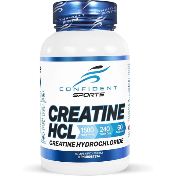 Confident Sports Creatine HCl, 120 Servings