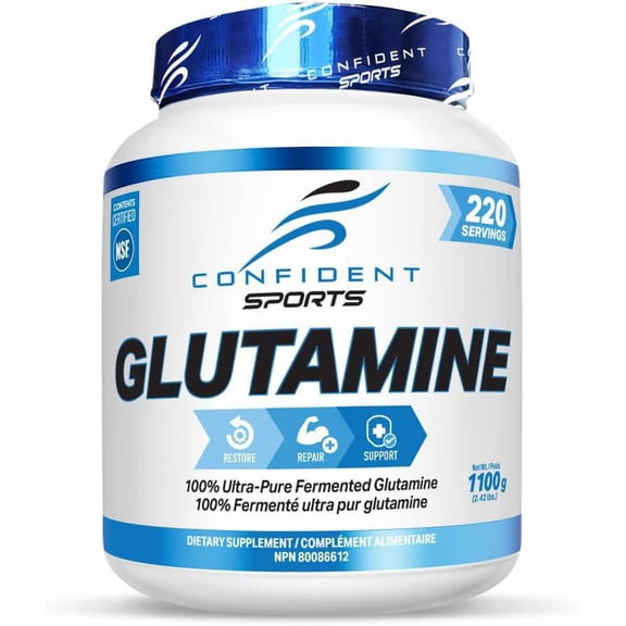Confident Sports Poudre de glutamine, 220 portions
