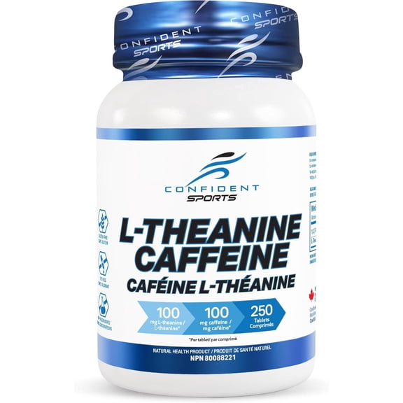 Confident Sports L-théanine 100 mg + caféine 100 mg