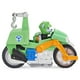 PAW Patrol, Deluxe Vehicle Moto Pups, Moto à rétrofriction de Rocky avec fonction roue arrière et figurine – image 3 sur 5
