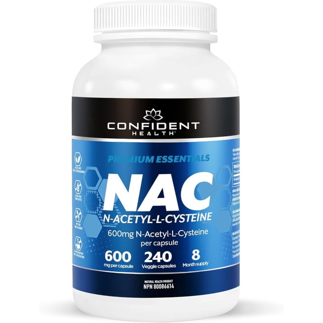 Confident Health NAC Capsules, 600mg