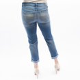 thumbnail image 3 of Jordache Roll Cuff Capri - Medium Enzyme with Embroidery Details, 3 of 3