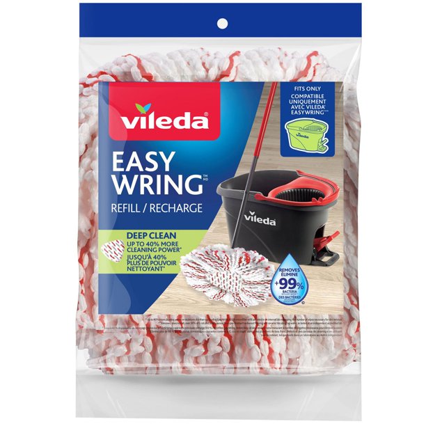 Vileda EasyWring Deep Clean Mop Head Replacement Refill, 40 more