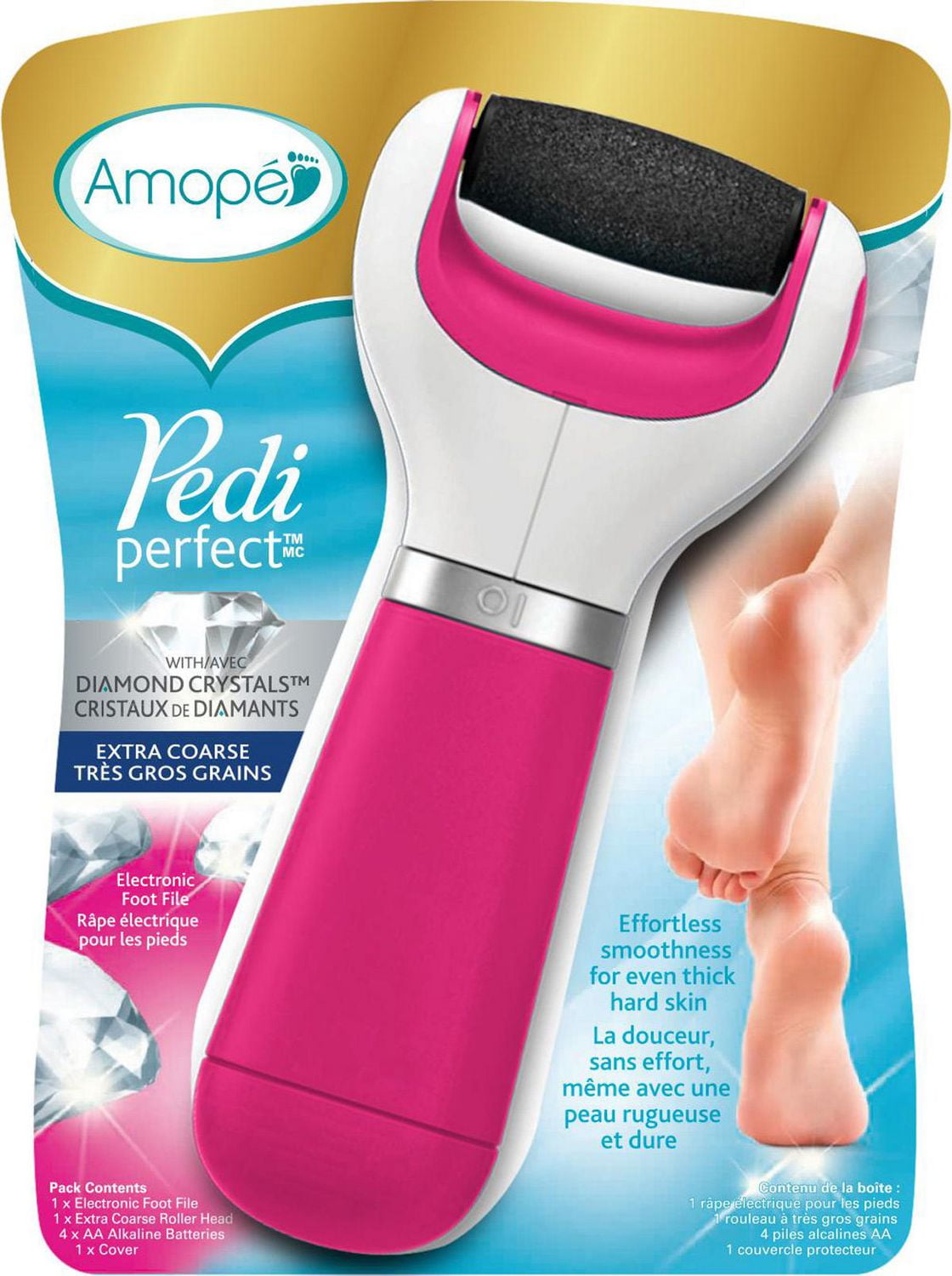 Amope Pedi Perfect™ Diamond Crystals™ Electronic Foot File | Walmart Canada