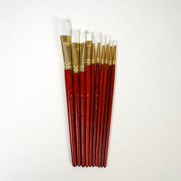 North Shore firm paint brushes, 10 pieces set of North Shore paint