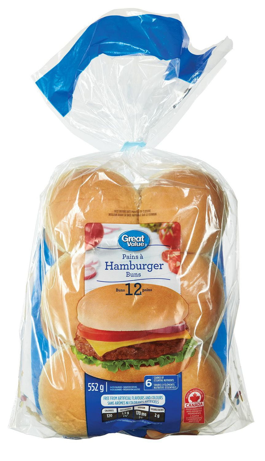 Great Value Hamburger Buns Walmart Canada