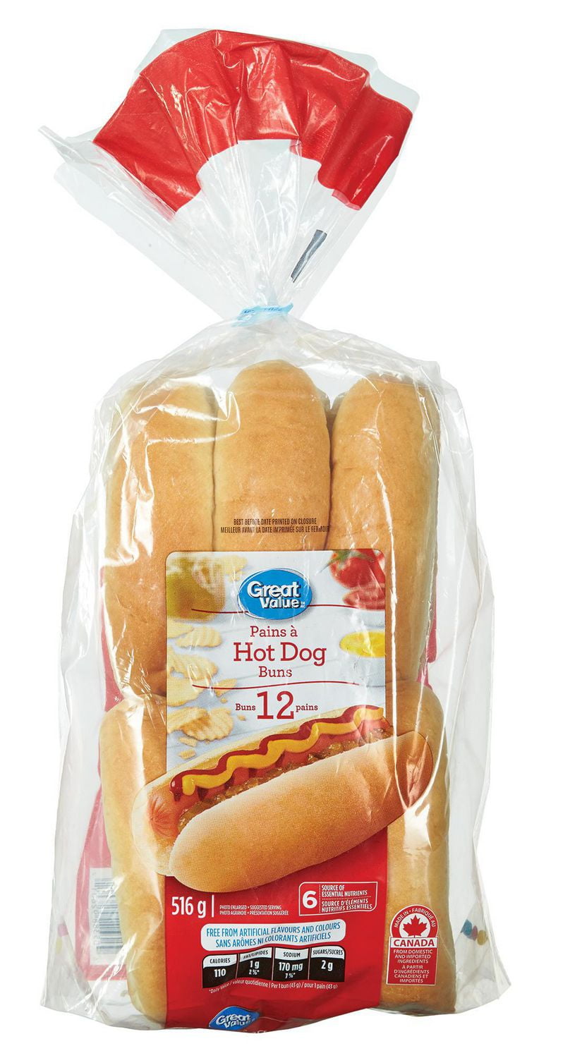Great Value Hot Dog Buns Walmart Canada