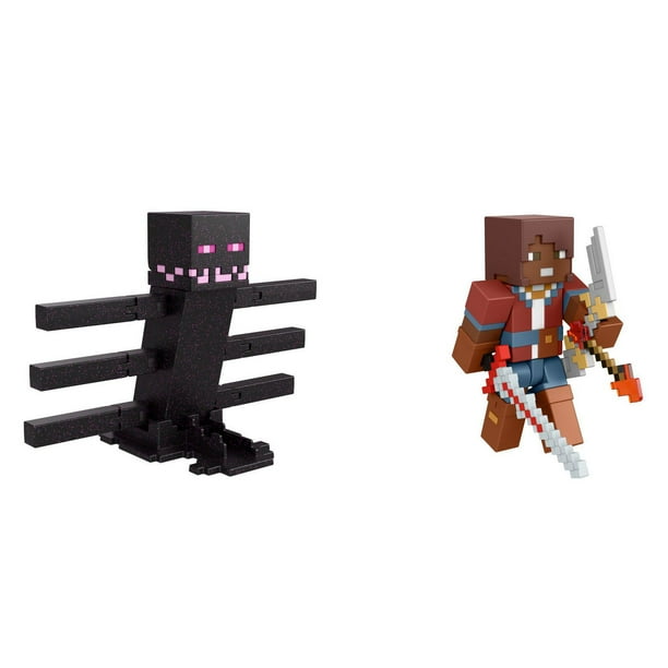 Minecraft Dungeons 3.25 Figures 2-Pk Heart of Ender vs