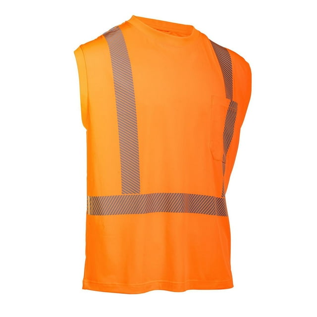 Tee-shirt sans manches Forcefield Hi-Vis avec bande segmentée