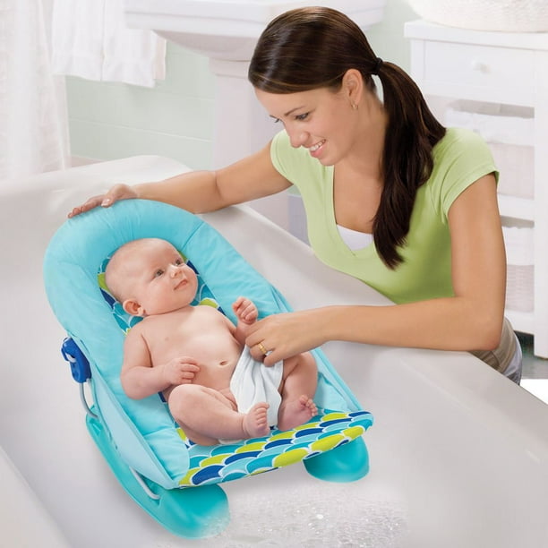 KidEasy Bain pour enfant - pliable et portatif – inclut un berceau en filet  – antidérapant – de 0 à 3 ans (bain + berceau) Fournisseur Canadien 