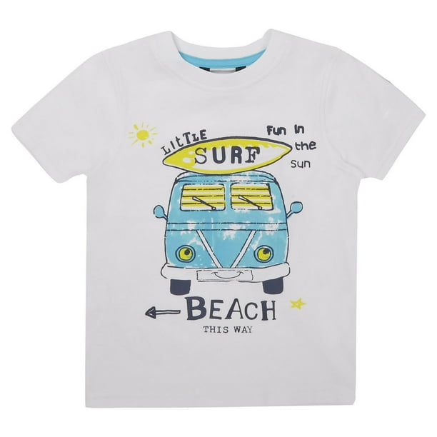 T-shirt à motif de fourgonnette de camping George British Design pour bambins