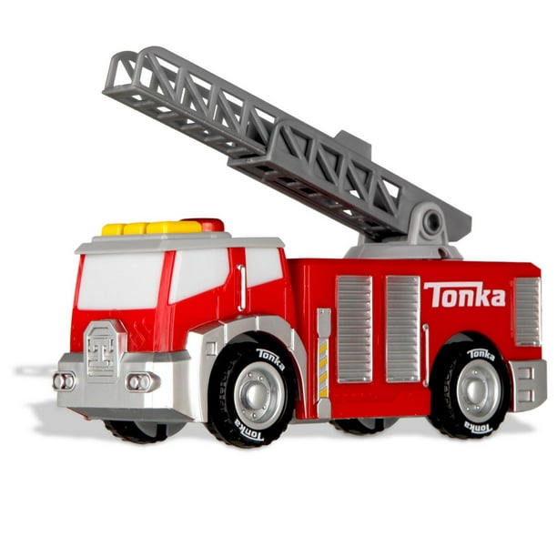 Grand camion de pompier avec nacelle TONKA SNORKEL bel état. Long 43 cm.