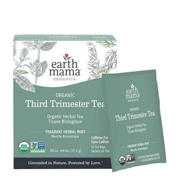 Earth Mama Organic Third Trimester Tea for Late Pregnancy, Herbal tea for late pregnancy