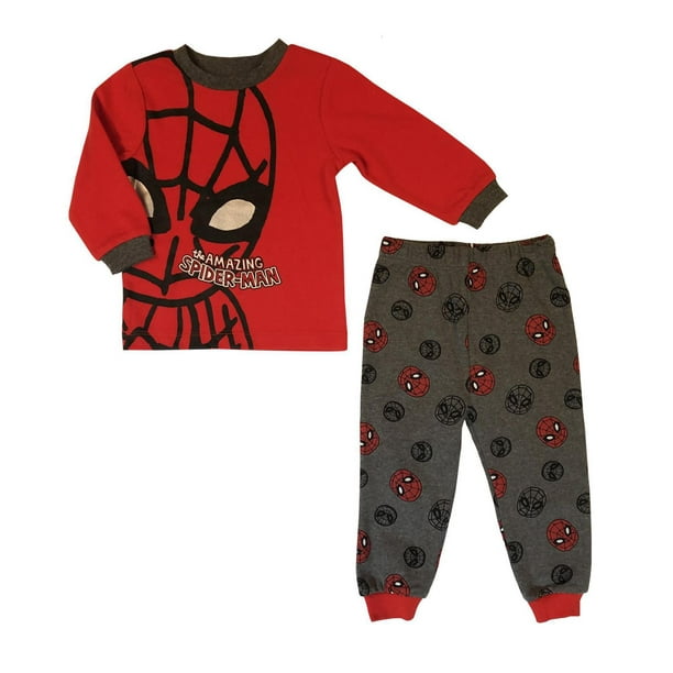 Marvel Spiderman ensemble Pyjama à manches longues en tricot 2 pièces pour Garçons
