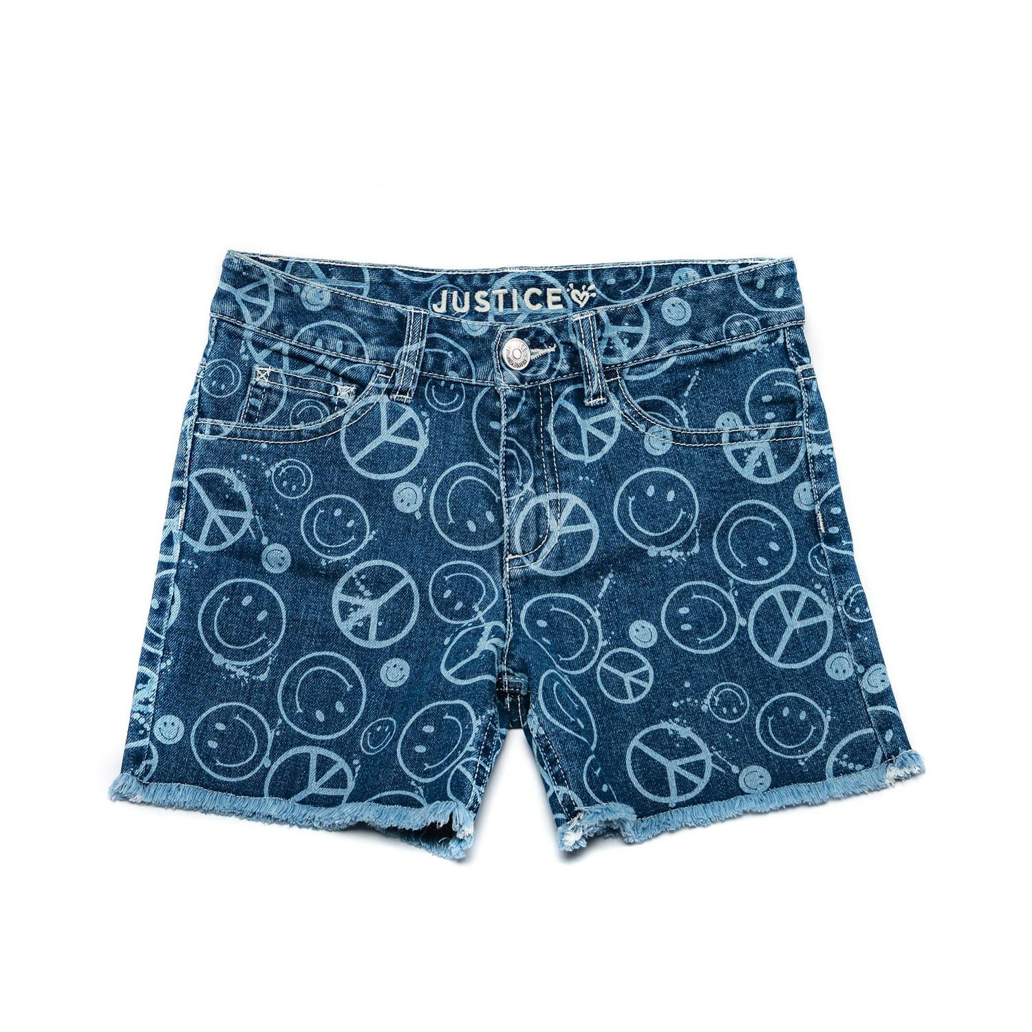 Girls Justice Peaceful Smiles Shorts