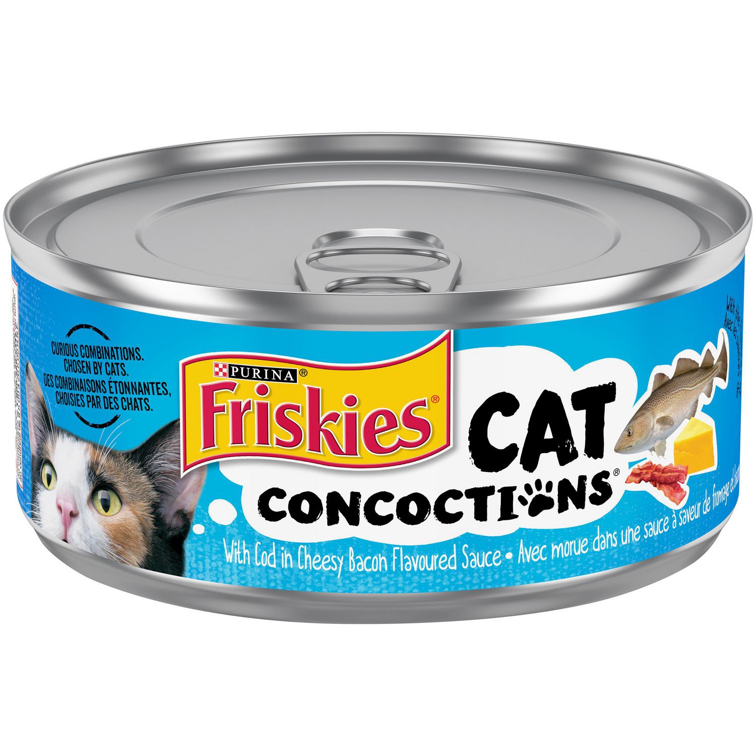 Friskies Concoctions Wet Cat Food; Cod in Cheesy Bacon Flavoured Sauce